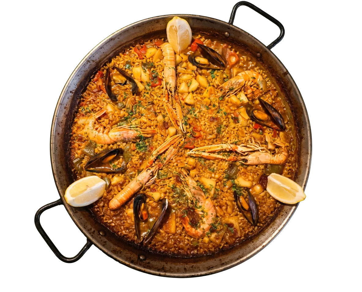 Paella de marisco, Paellas caseras