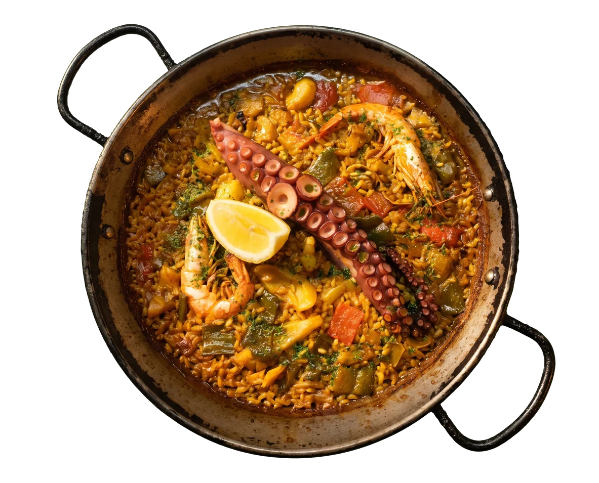 Paella de pulpo, Paellas caseras